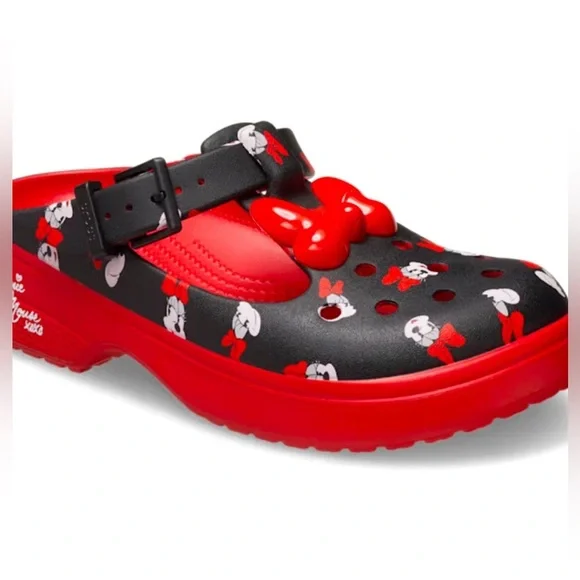 ❤️ Crocs x Disney Minnie Mouse Mary Jane Shoes Women’s SOLD OUT LTD EDITION❤️ - Picture 3 of 4